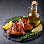 Poulet mariné à lhuile dolive citron et romarin