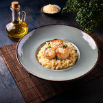 Risotto de coquilles saint-jacques à lhuile dolive truffe blanche ditalie