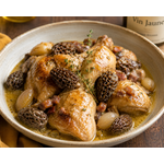 Poulet vin jaune aux morilles
