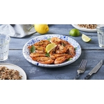 Crevettes sautées au fenouil