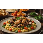 Couscous épicé à la harissa traditionnelle