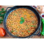 Riz aux calamars parfumé au paprika fumé.
