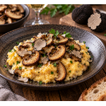 Brouillade de shiitakes truffés
