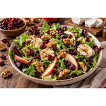 Salade chêvre cranberry, noix