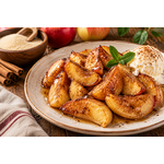 Pommes rôties au sucre d’agave et cannelle