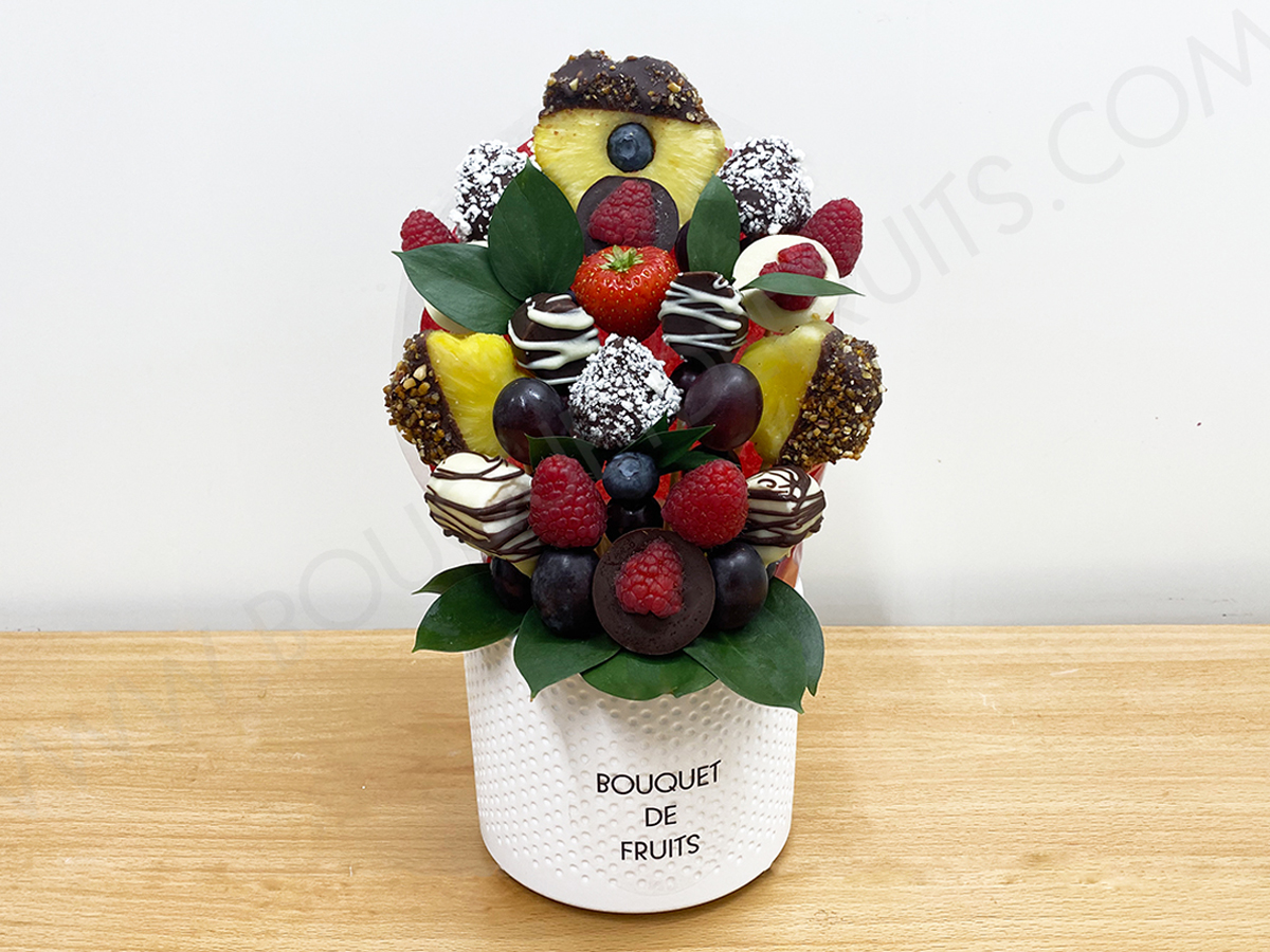 Bouquet De Fruits En Chocolat Mims - Bouquet De Fruits Gourmand