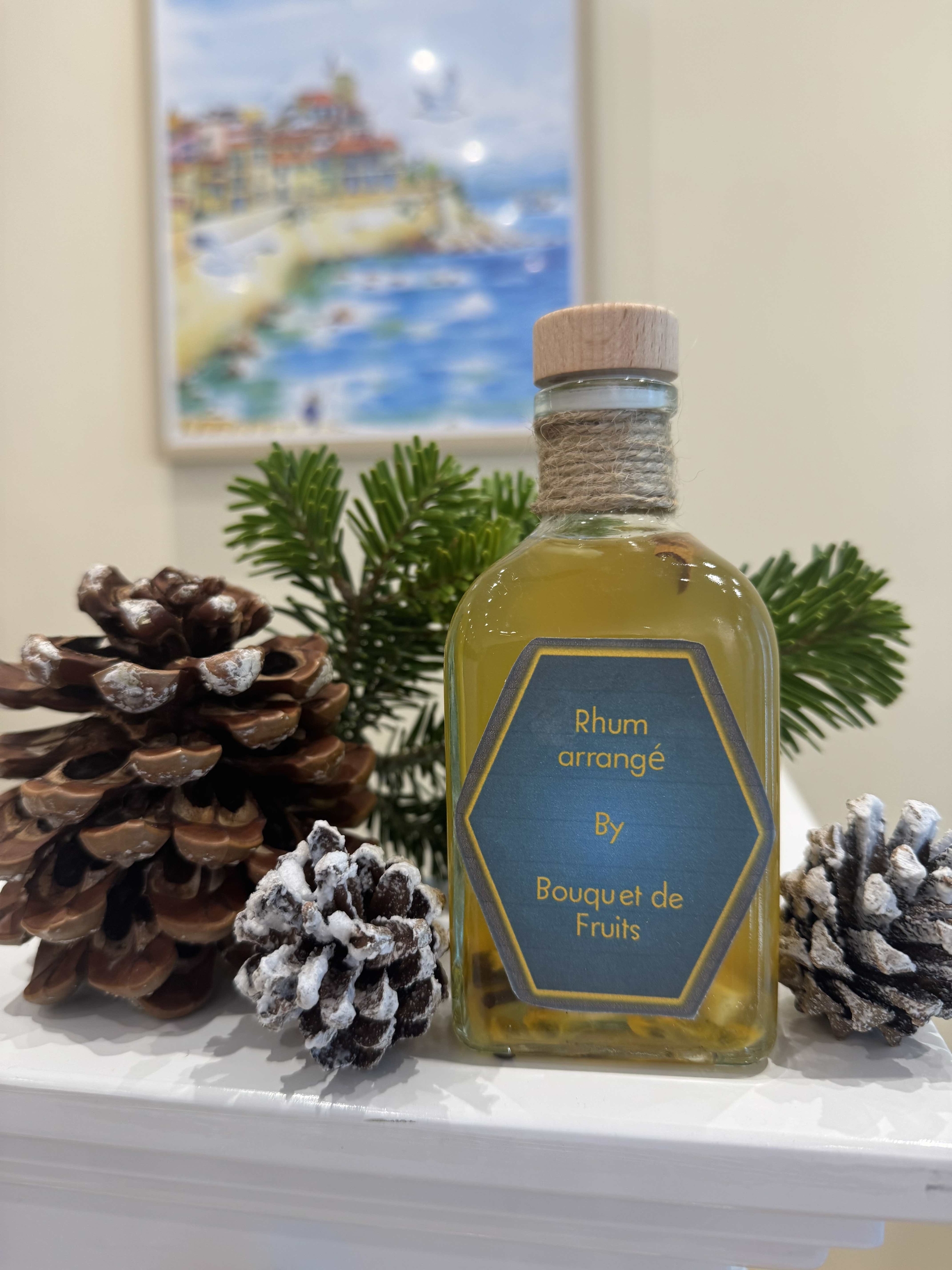 Rhum arrangé Ananas-Banane-Passion-Vanille by Bouquet de Fruits 25 cl