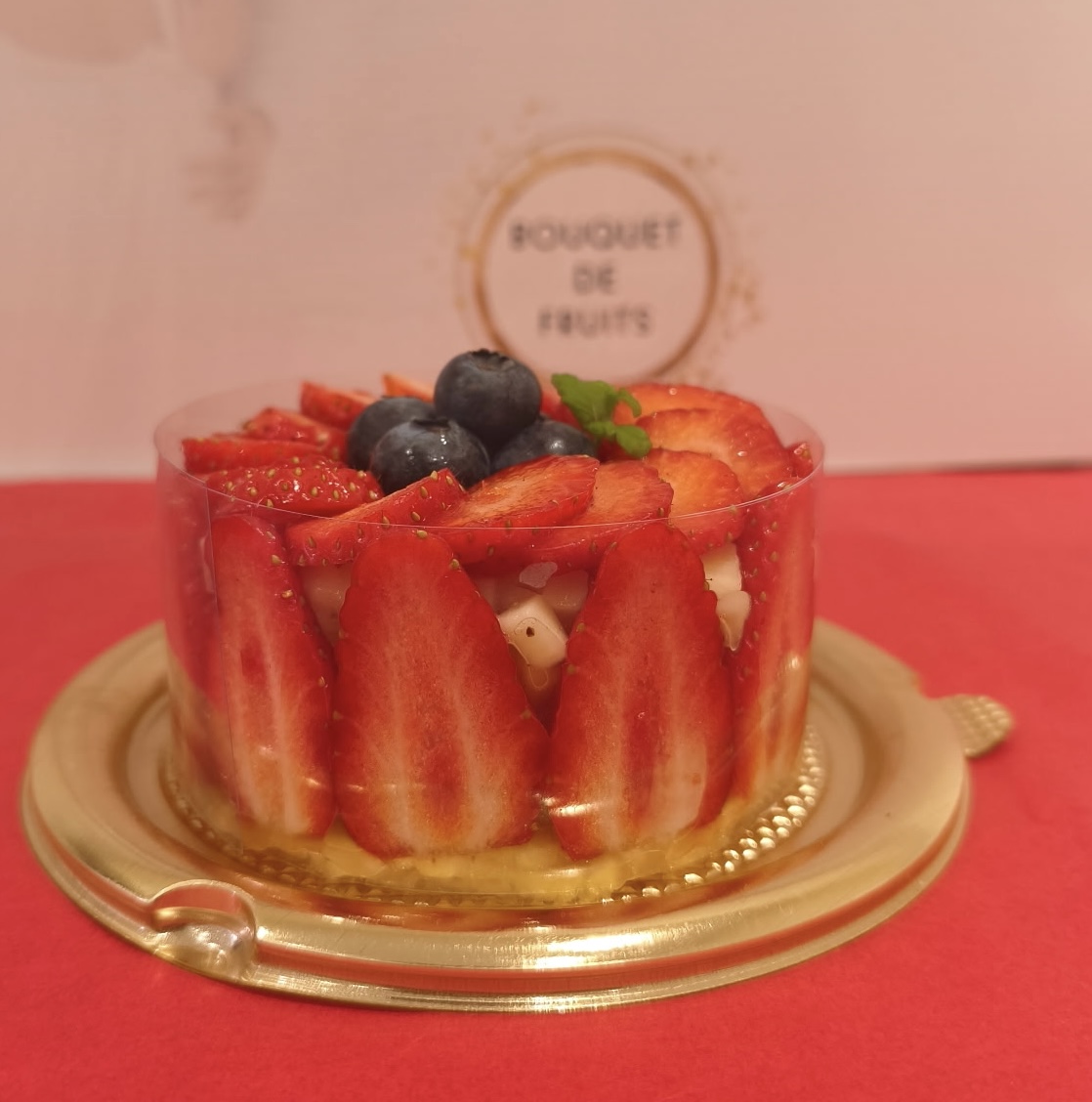 Mini Fraisier revisité 100% fruits