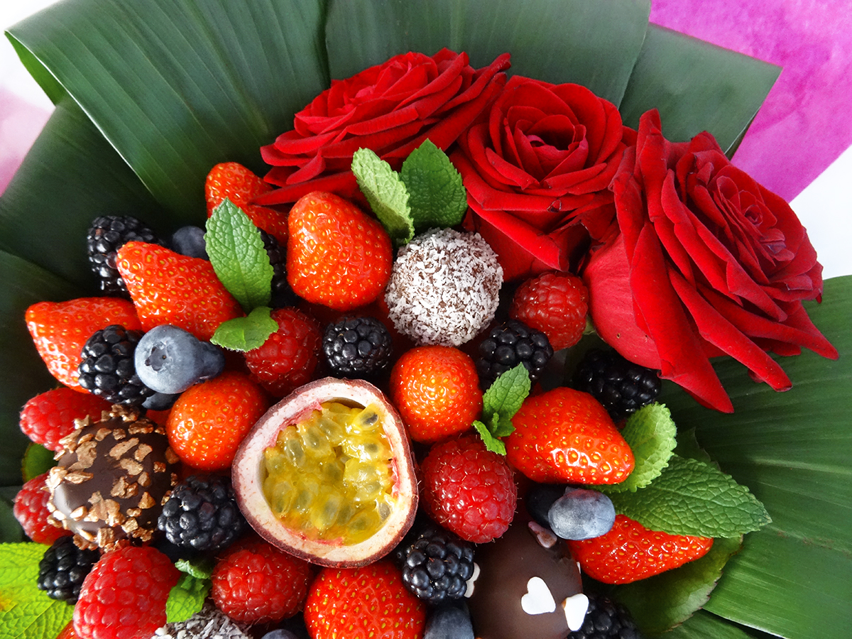 Bouquet de fraises au chocolat  Fraise au chocolat, Bouquet de