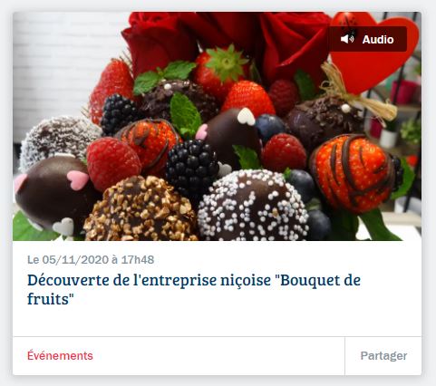 France Bleu Azur accueille Bouquet De Fruits