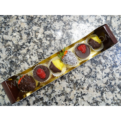 Réglette de 6 Fruits En Chocolat