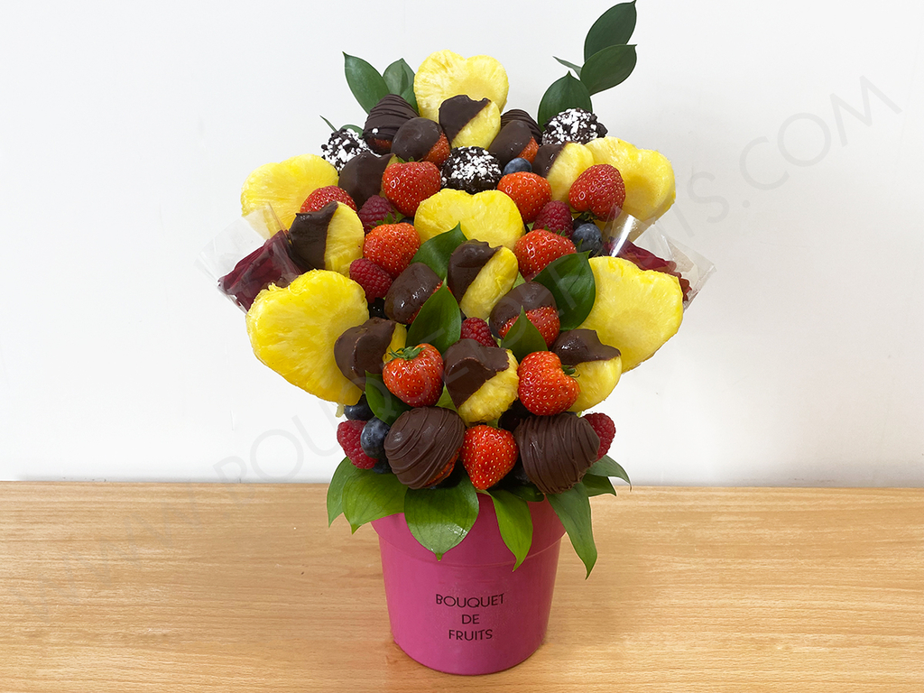 Bouquet De Fruits Intense Grand Bouquet De Fruits & Feurs Roses