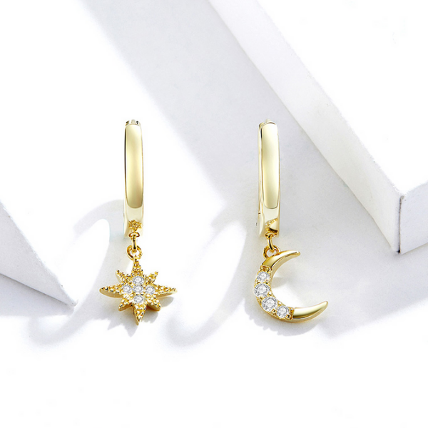 petites boucles d'oreilles dorées pendantes bijoux fantaisie petit prix la selection parisienne