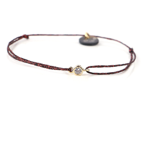 bracelet cordon imprimé rouge et noir  strass bijou fantaisie fille femme cadeau pas cher en ligne