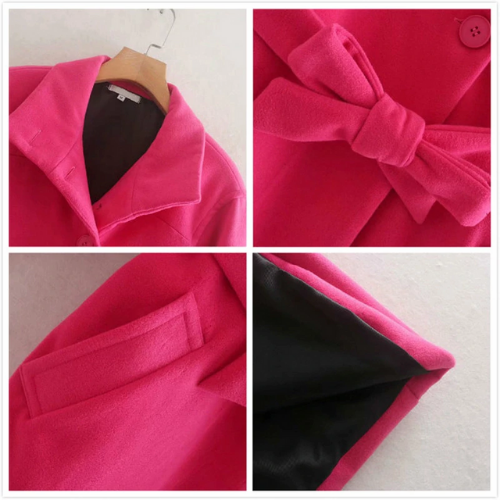 manteau fushia laine pour femme rose eshop mode la selection parisienne 2