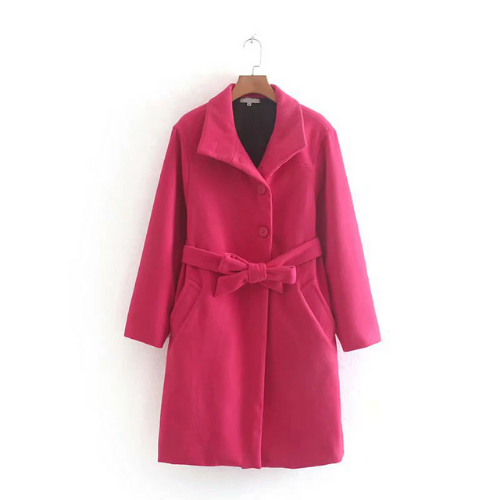 manteau fushia laine pour femme rose eshop mode la selection parisienne 3