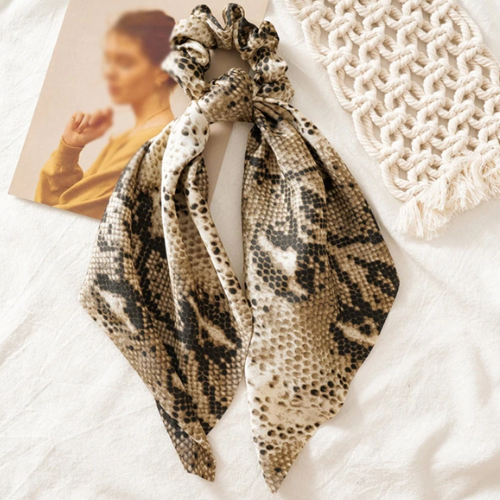 chouchou foulard foulchie imprimé léopard accessoire cheveux tendance boutique femme