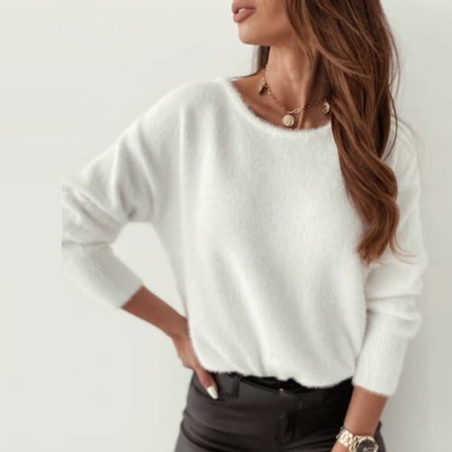 pull blanc détails dos broderies transparant chic femme mode pas chere tendance