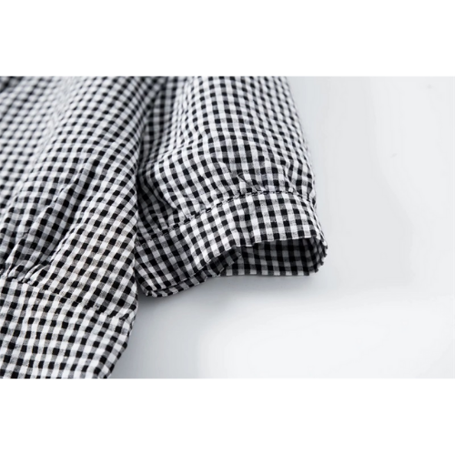 blouse imprimée vichy carreaux tendance femme boutique mode femme en ligne