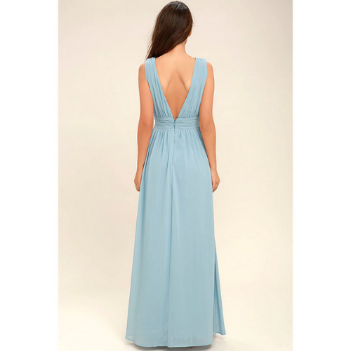 robe bleu clair longue pour occasion femme eshop mode