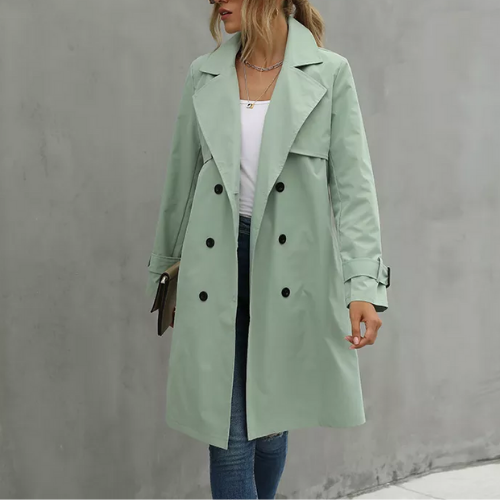 trench vert clair femme chic pas cher