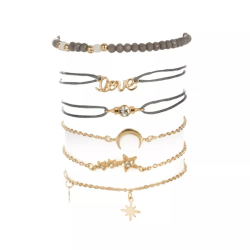 bracelets multiples cordons dorés bohème bijou fantaisie bijouterie en ligne