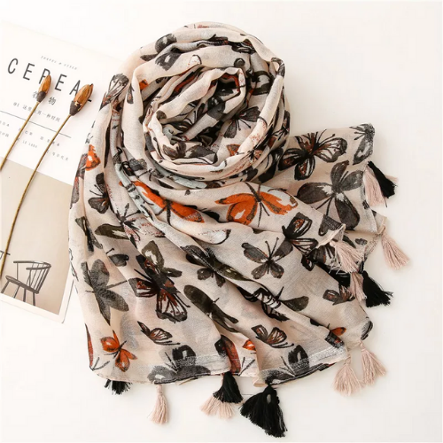 foulard chic imprimé papillon accessoire mode automne hiver 2021