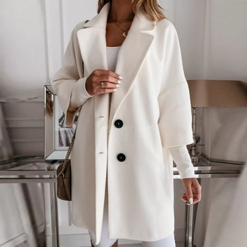 manteau blanc chic femme
