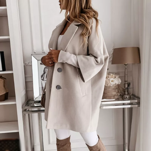 manteau gris pas cher chic mode femme