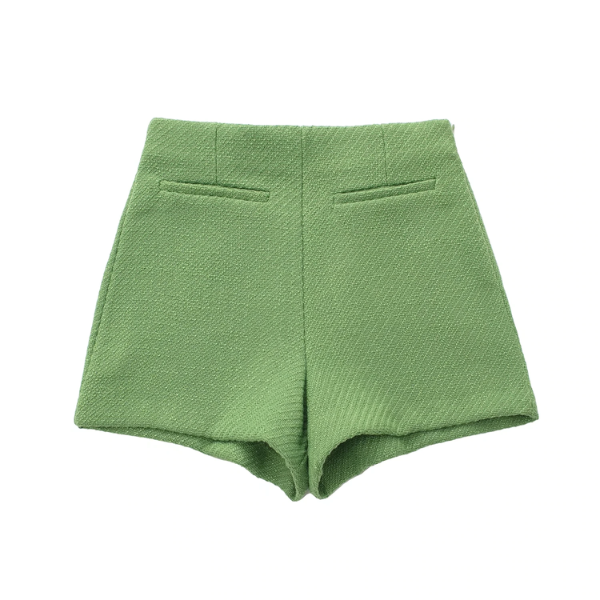 tailleur veste short tweed vert femme nouvelle collection automne hiver en ligne