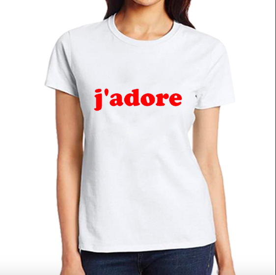 Tshirt femme jadore blanc