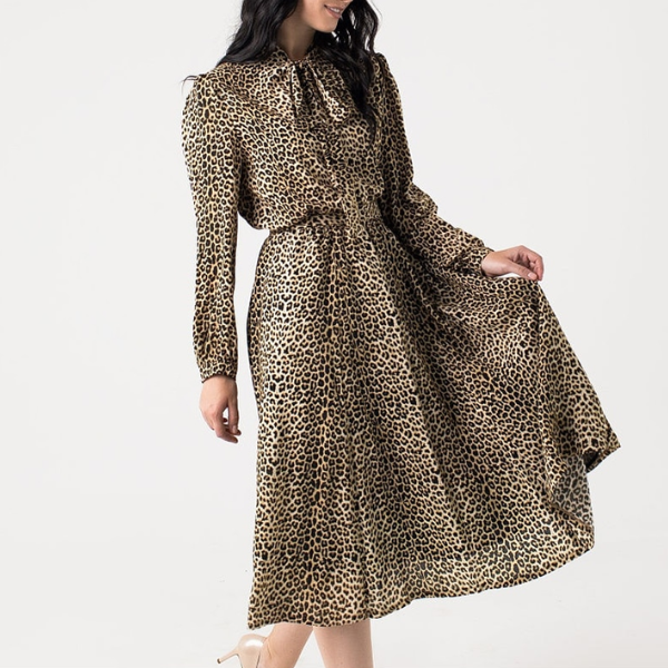 robe léopard femme automne hiver 2022 2023