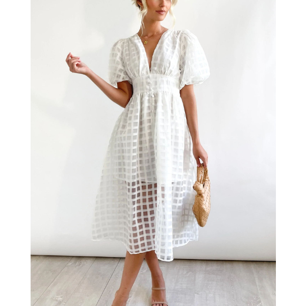 robe de soirée vintage blanche doublée