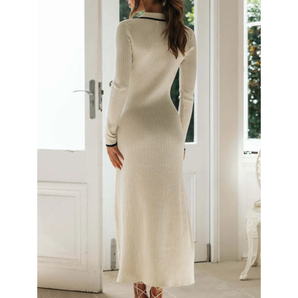 robe longue en tricot élégante pour femme 2023