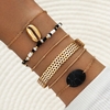 DIEZI-Vintage-coquille-noir-blanc-perles-Boho-r-sine-pierre-Bracelet-manchette-Bracelet-ensembles-femmes-2020