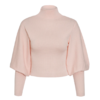 pull rose demi col roulé pour femme mode hiver 2020