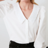 blouse blanche à broderie femme mode en ligne style de parisienne