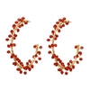 Juran-grandes-boucles-d-oreilles-rondes-ethniques-rouges-style-Boho-perles-en-pierre-naturelle-cerceau-pour