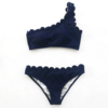 bikini asymétrique bleu marine femme