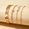 set de bracelets dorés lune étoile bijou fantaisie cadeau femme
