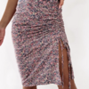 jupe moulante fendue imprimée fleurie mode femme la selection parisienne