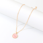 collier pendentif lune étoile rose bijou fantaisie doré pas cher la selection parisienne 8