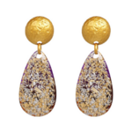 boucles doreilles fantaisies acrylique pierre or gold cadeau femme en ligne la selection parisienne