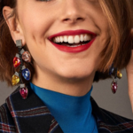 boucles d'oreilles fantaisie pendantes colorées chic femme pas cher en ligne