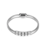 bracelet argent acier inoxydable zircon cubique cadeau femme en ligne pas cher la selection parisienne