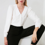 blouse blanche à broderie femme mode en ligne paris