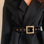 ceinture noire originale à paillettes strass brillante pour femme boutique la selection parisienne