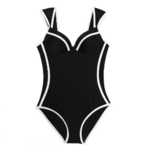 maillot de bain une pièce noir chic élégant femme boutique en ligne paris