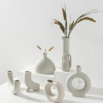 vase céramique blanche design décoration chic et épurée