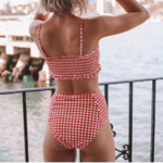 bikini femme à carreaux vichy chic vintage maillot de bain 2021